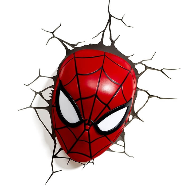 lampara de spiderman pared
