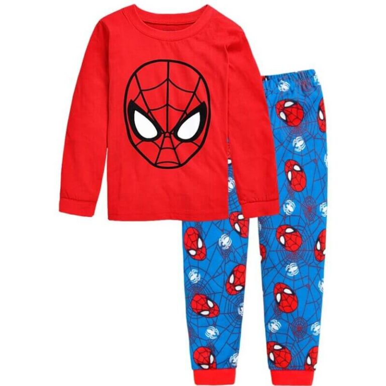 Spiderman Pyjama's | Lange Mouwen Jongens Pyjama's | Aansluitende Katoenen Kinder Pyjamas | Officiële Marvel Merchandise Blauw 98